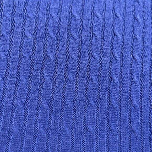 Cashmere Best Quality Turtleneck Sweater Womens Medium Purple Cable Knit Ribbed - Picture 7 of 8